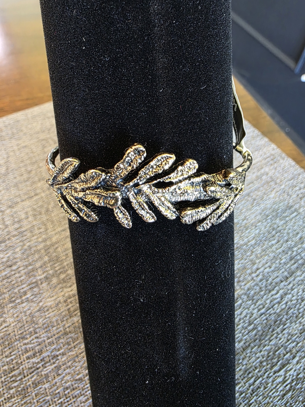 Banana Republic Gold Leaf Open Cuff Bracelet
